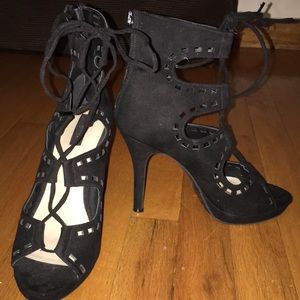 Gladiator heel bootie shoe